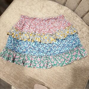 Mini Boden Pink, Yellow, Blue Floral Skirt